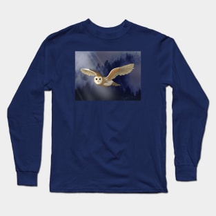 Barn Owl in the Forest Long Sleeve T-Shirt